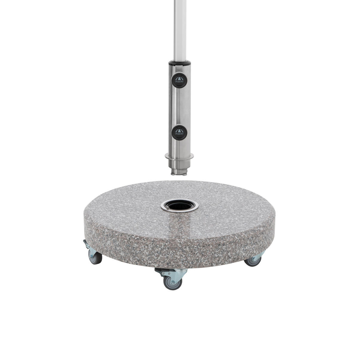 SONNENSCHIRMSTÄNDER Granit Grau  - Grau, Basics, Stein (45/10/45cm) - Doppler