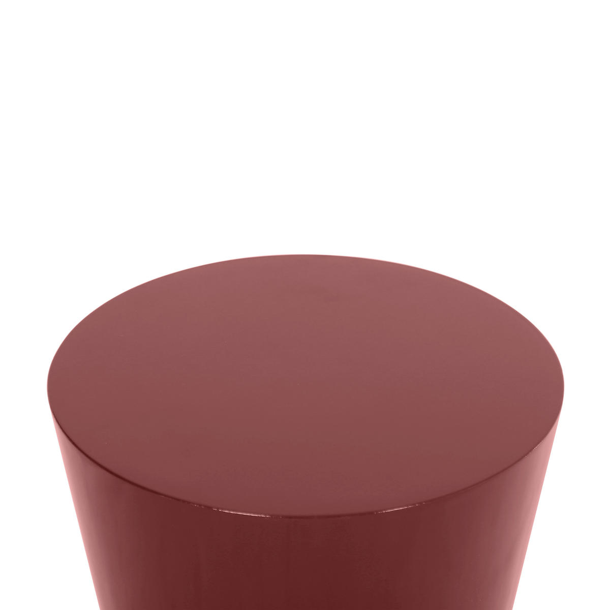 BEISTELLTISCH 40/40/51 cm Rot rund  - Rot, Design, Holzwerkstoff (40/40/51cm) - Stylife