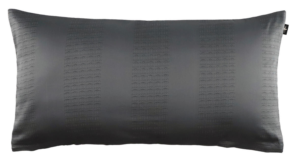 KISSENHÜLLEN-SET Marcel.Remus.Design - Alcudia anthrazit 40/80 cm  - Anthrazit, Design, Textil (40/80cm)