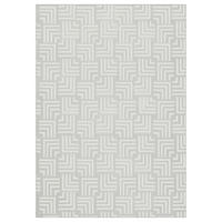 FLACHWEBETEPPICH  Wohnzimmer 160/220 cm Calma Weiß rechteckig  - Weiß, Basics, Textil (160/220cm) - Kayoom