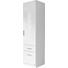 KLEIDERSCHRANK 1-türig Weiß - Alufarben/Weiß, KONVENTIONELL, Kunststoff (47/197/54cm) - Carryhome KLEIDERSCHRANK 1-türig Weiß - Alufarben/Weiß, KONVENTIONELL, Kunststoff (47/197/54cm) - Carryhome