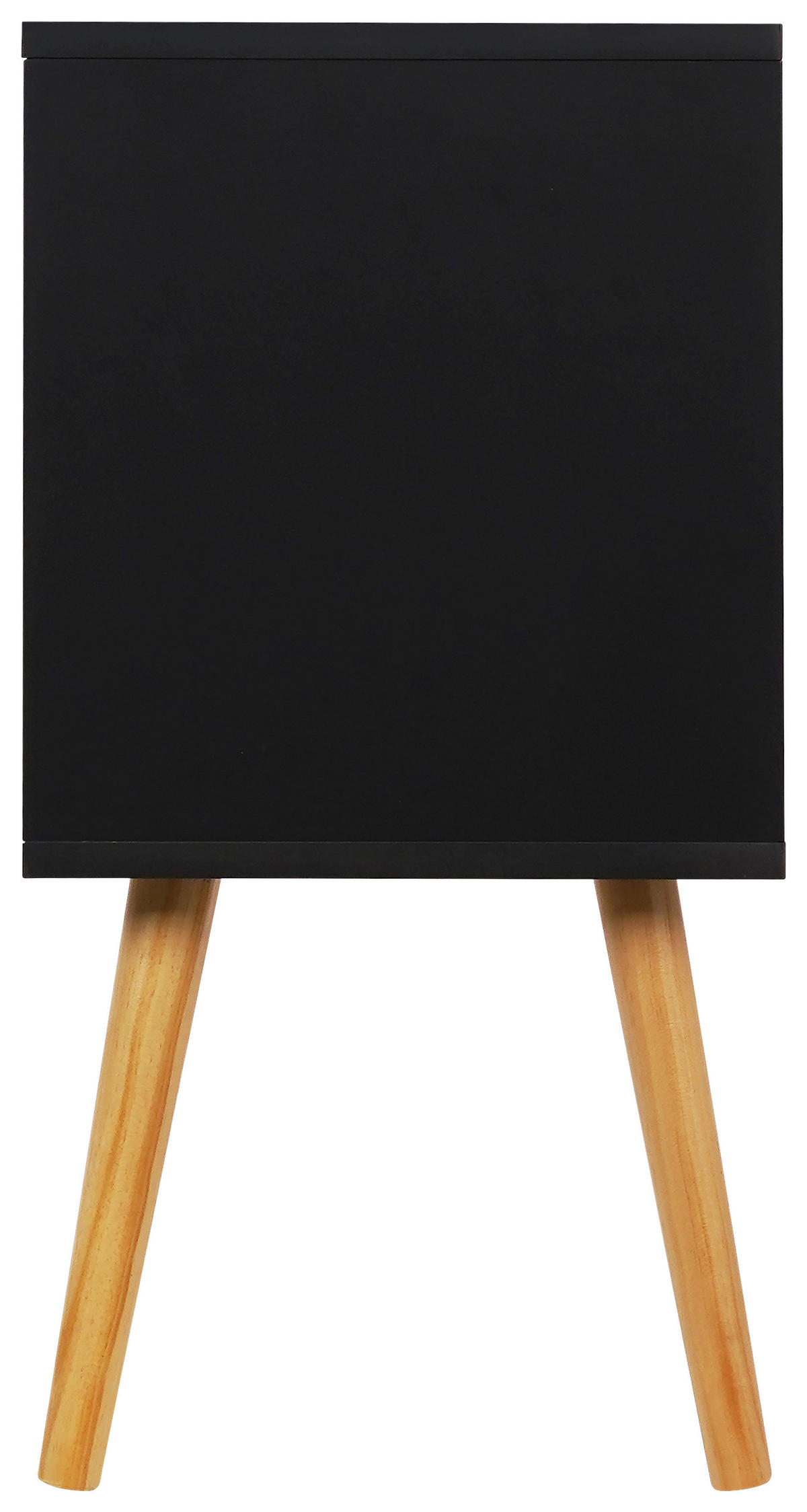 ÉJJELISZEKRÉNY tömör feketefenyő antracit, natúr  - natúr/antracit, Design, faalapú anyag/fa (40/60/30cm) - Xora