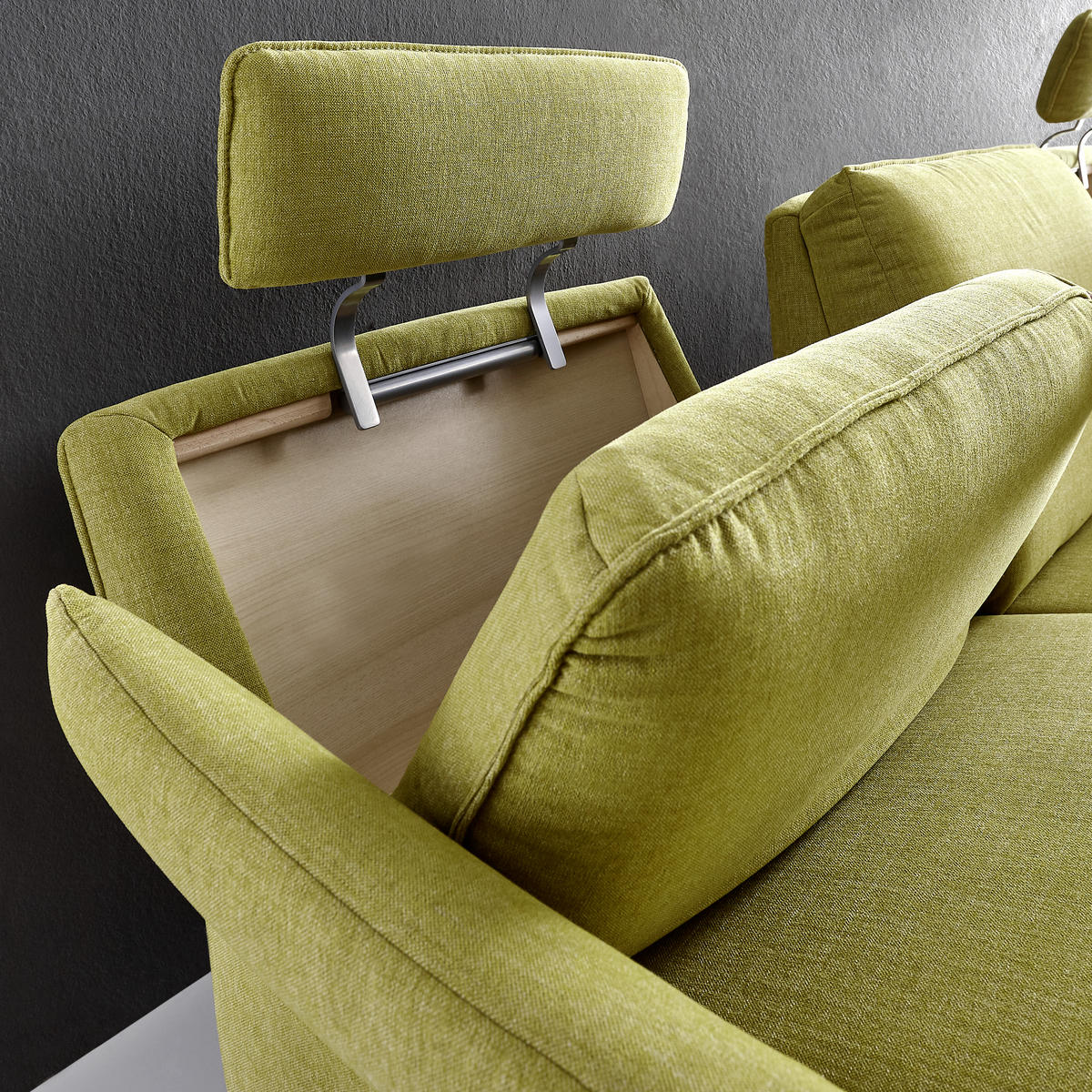 ECKSOFA in Chenille Dunkelrot  262/158 cm  - Anthrazit/Dunkelrot, Design, Textil/Metall (262/158cm) - Himolla Komfortklass