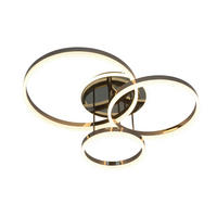 LED-DECKENLEUCHTE 77/62,50/21 cm   - Schwarzchrom, Design, Kunststoff/Metall (77/62,50/21cm)