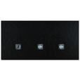 GARDEROBENPANEEL  in 60/30/7 cm  - Schwarz/Eiche Artisan, MODERN, Holzwerkstoff/Textil (60/30/7cm) - Xora