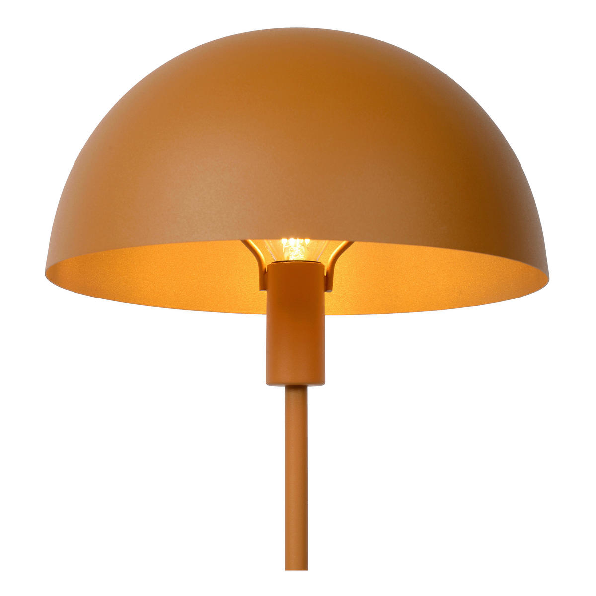 TISCHLEUCHTE 25/40 cm   - Currygelb/Messingfarben, Design, Metall (25/40cm) - Lucide