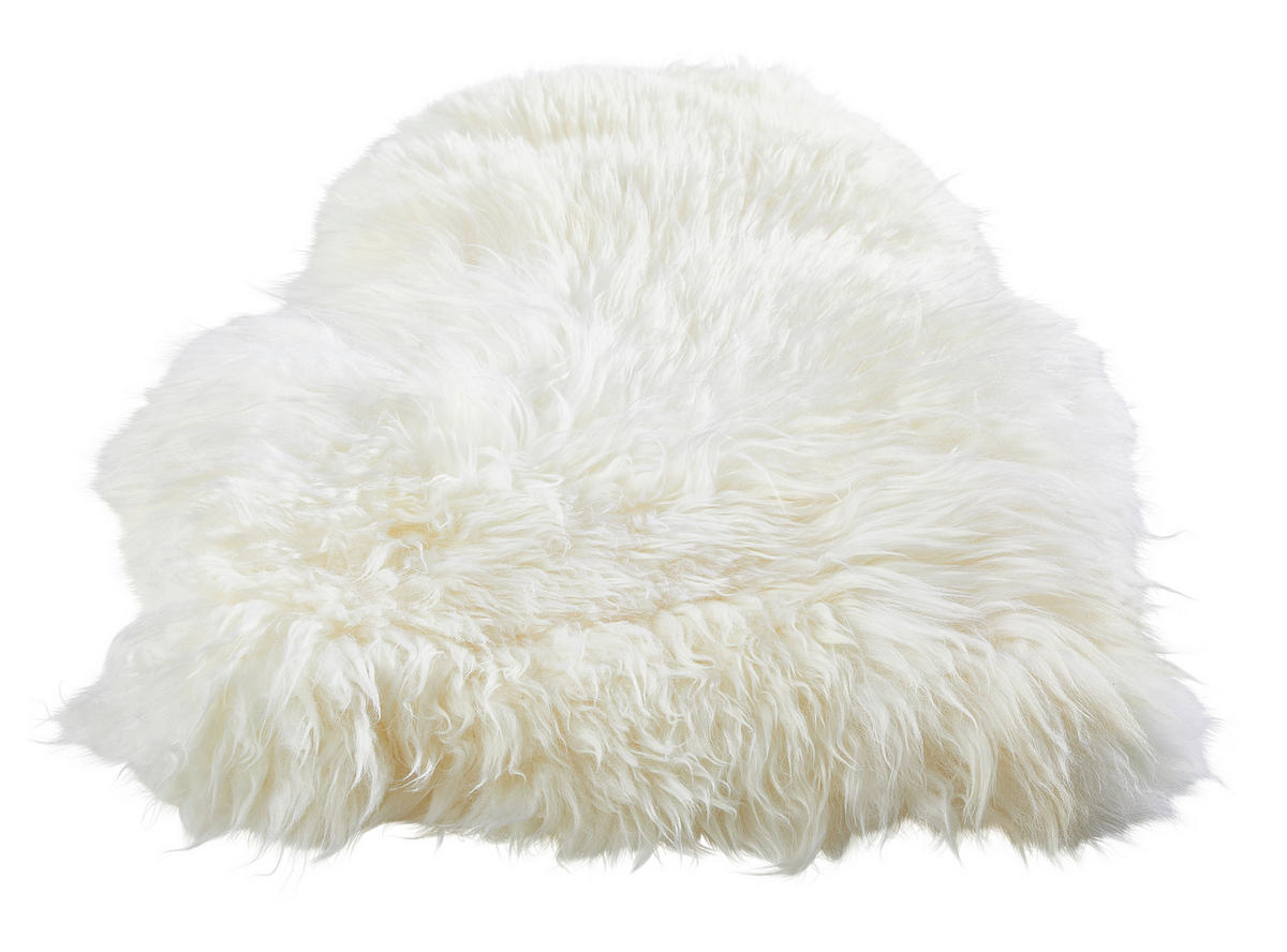 OVČÍ KOŽEŠINA, 65/45 cm, bílá - bílá, Konvenční, kožešina (65/45cm) - Linea Natura