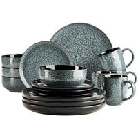 KOMBISERVICE Filippa 16-teilig  - Grün, Trend, Keramik - Mäser