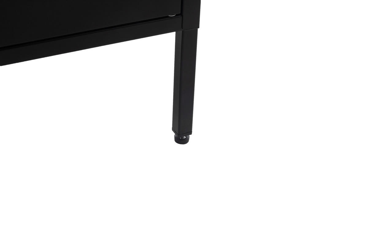 LOWBOARD  in 100/64/40 cm  - Schwarz, Design, Metall (100/64/40cm) - MID.YOU