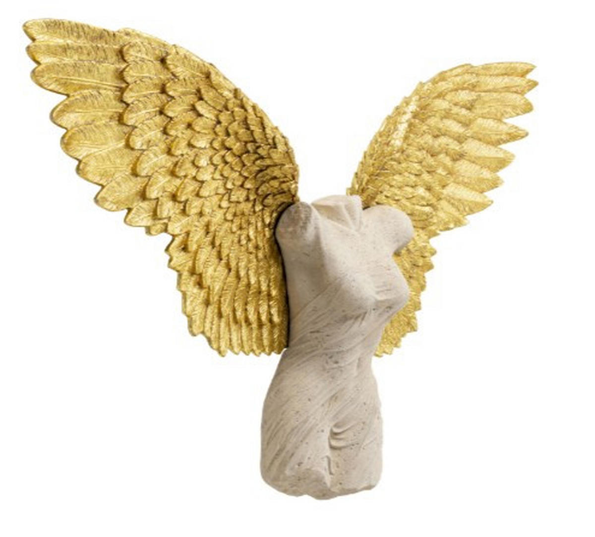 SKULPTUR - Beige/Goldfarben, Design, Kunststoff (124/71/17,8cm) - Kare-Design