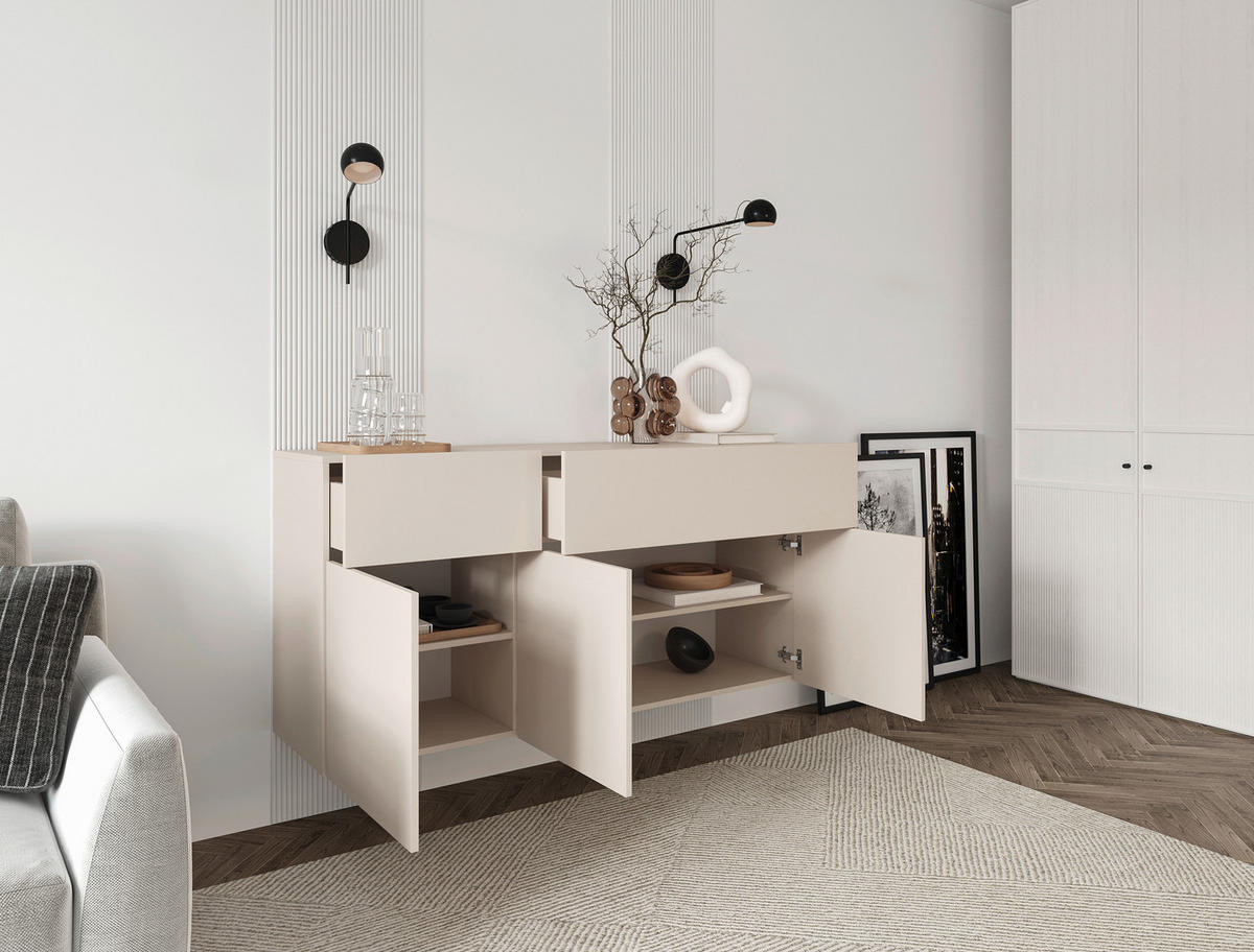 SIDEBOARD  in 150/75/42 cm  - Kaschmir, Design, Holzwerkstoff (150/75/42cm) - Hom`in