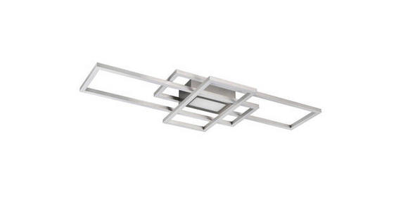 LED-DECKENLEUCHTE 70/30/6,2 cm   - Nickelfarben, Basics, Kunststoff/Metall (70/30/6,2cm) - Novel