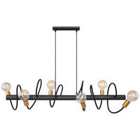 HÄNGLAMPA 230/19/150 cm  - svart/guldfärgad, Basics, metall (230/19/150cm) - Globo