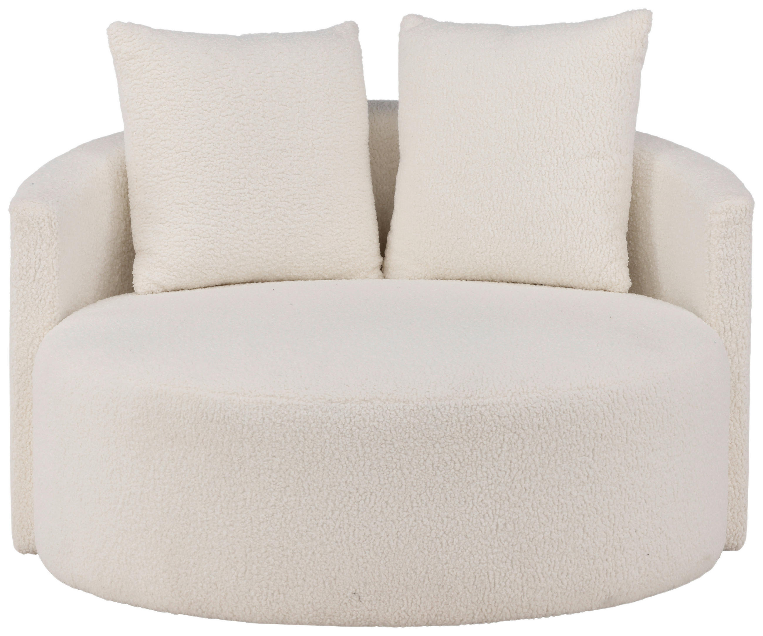 2-SITS SOFFA i textil, trä vit  - vit, Design, trä/textil (116/85/116cm) - Best Price