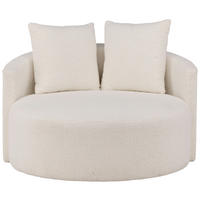2-SITS SOFFA i textil, trä vit  - vit, Design, trä/textil (116/85/116cm) - Best Price