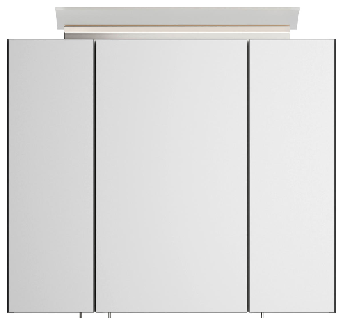 SPIEGELSCHRANK 75/62/17 cm  - Graphitfarben, MODERN, Glas/Holzwerkstoff (75/62/17cm) - MID.YOU
