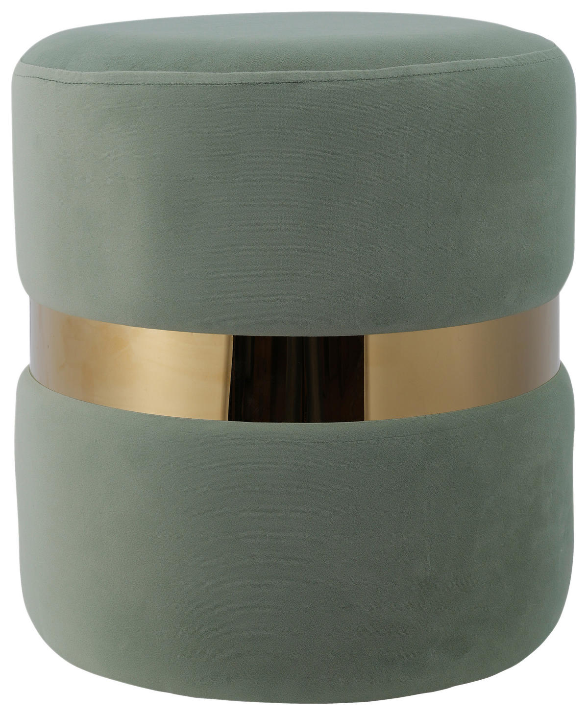 POUF Samt Mintgrün 35.5/39/35.5 cm  - Mintgrün, MODERN, Textil (35.5/39/35.5cm) - MID.YOU