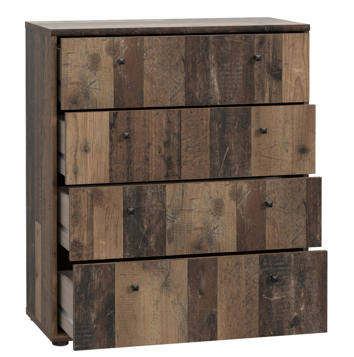 KOMMODE  in Dunkelbraun, Graubraun  - Dunkelbraun/Graubraun, Design, Holzwerkstoff/Kunststoff (73,7/85,5cm)