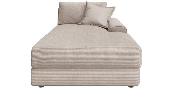 BIGSOFA Cord Beige  - Beige/Schwarz, MODERN, Kunststoff/Textil (117/93/190cm) - Carryhome