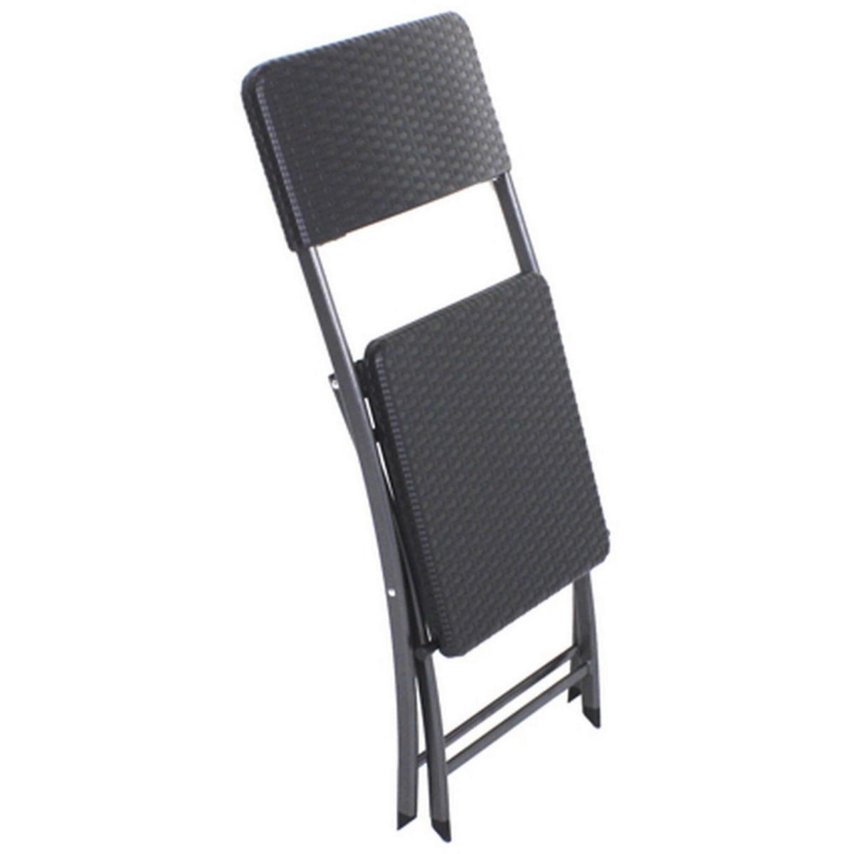 BALKONSET  - Schwarz, Basics, Kunststoff/Metall (62/74/62cm) - Gardenson