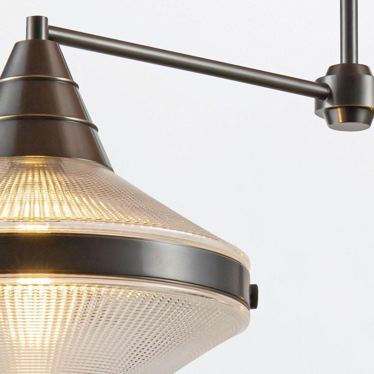 HÄNGELEUCHTE 103,1/37,6/136,5 cm  - Bronzefarben, KONVENTIONELL, Glas/Metall (103,1/37,6/136,5cm) - Elstead Lighting