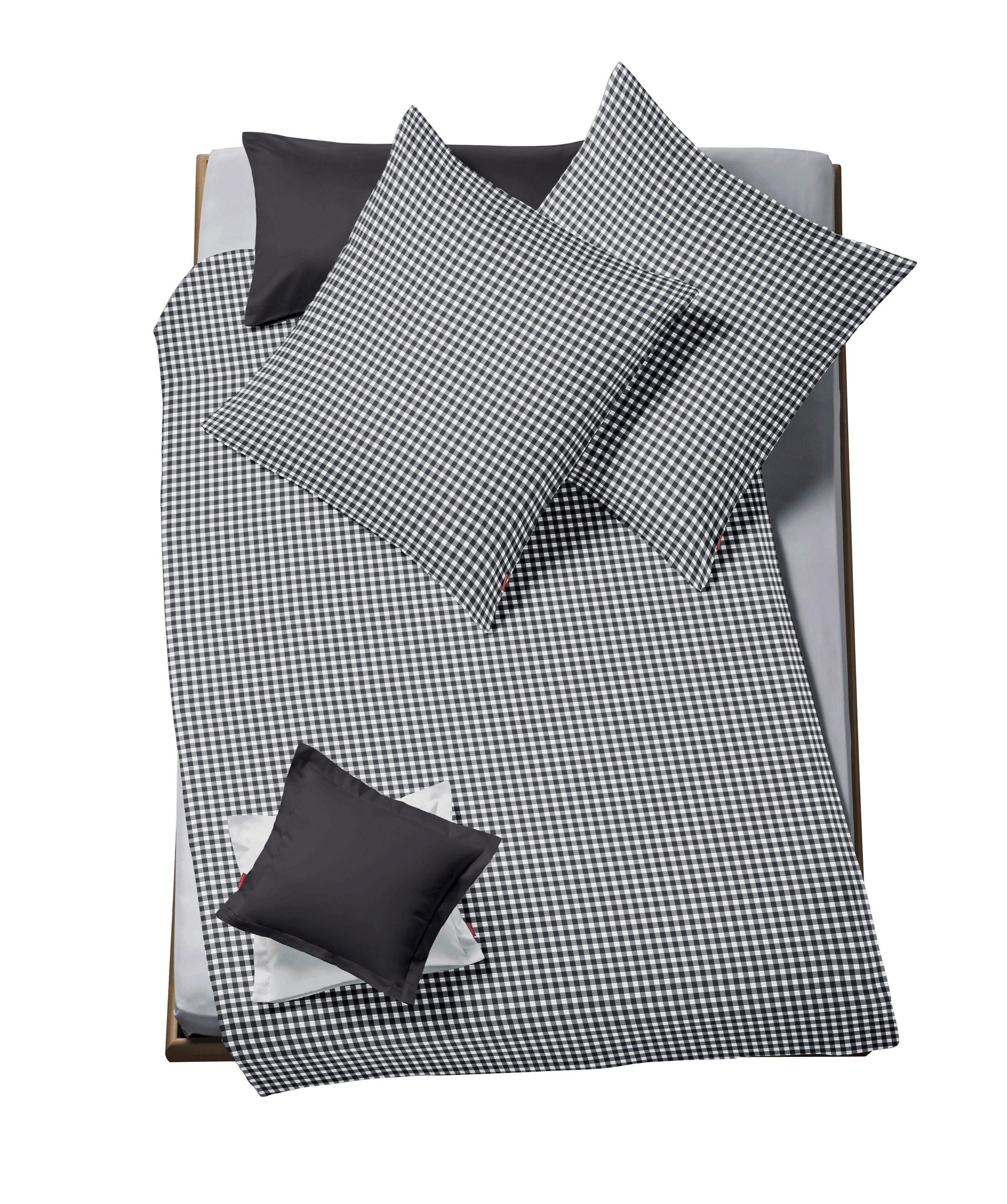 BETTWÄSCHE Rio Seersucker 155/200 cm  - Anthrazit, Basics, Textil (155/200cm) - Fleuresse
