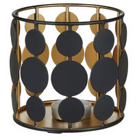 STOJAN NA SVÍČKU  kov - černá/barvy zlata, Trend, kov (11/11cm) - Ambia Home