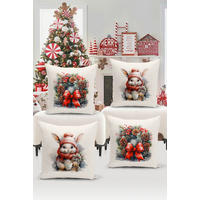 KISSENBEZUG-SET Artfchrst4-12 43/43 cm  - Multicolor, Basics, Textil (43/43cm) - X-Mas