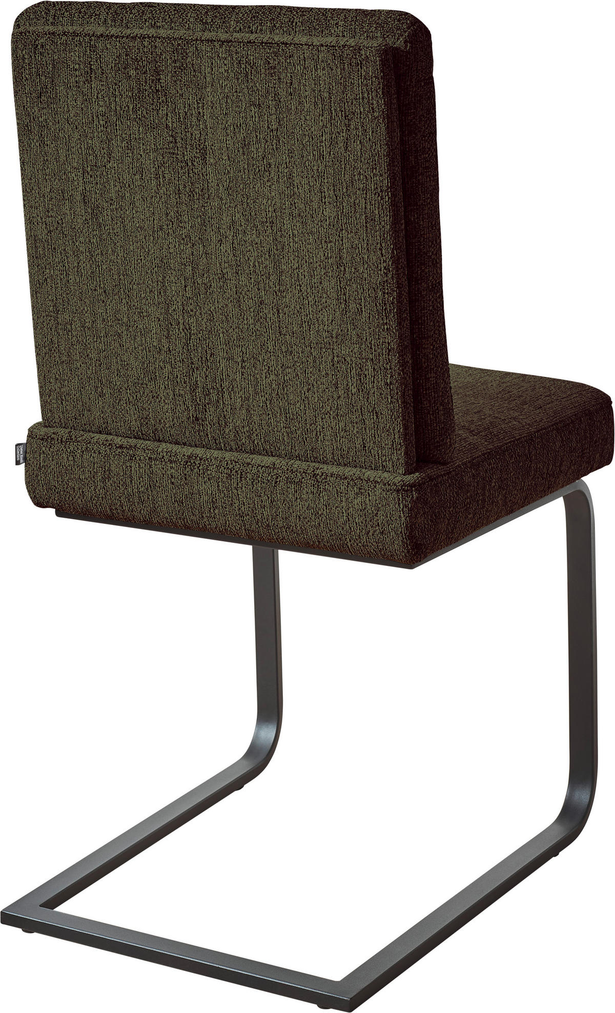 SCHWINGSTUHL  in Stahl Chenille  - Schwarz/Braun, Design, Textil/Metall (46/92/60cm) - Dieter Knoll