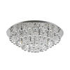 DECKENLEUCHTE Eastbourne 55/22 cm   - Chromfarben, KONVENTIONELL, Glas/Metall (55/22cm) - Novel