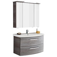 BADRUM 84 cm  - vit/grafitfärgad, Klassisk, trämaterial/keramik (84cm) - Sadena