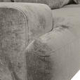 BIGSOFA Chenille Hellgrau  - Hellgrau/Schwarz, KONVENTIONELL, Kunststoff/Textil (282/73/115cm) - Carryhome