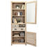 VITRINE in massiv Mindiholz Braun, Hellgrau, Hellbraun - Hellbraun/Dunkelbraun, LIFESTYLE, Glas/Holz (70/200/40cm) - Landscape VITRINE in massiv Mindiholz Braun, Hellgrau, Hellbraun - Hellbraun/Dunkelbraun, LIFESTYLE, Glas/Holz (70/200/40cm) - Landscape