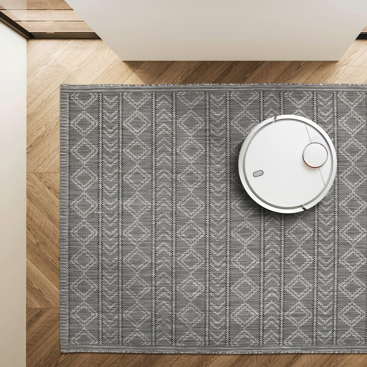 WEBTEPPICH 120/170 cm Sydney Grau rechteckig  - Grau, Basics, Kunststoff (120/170cm) - Novel