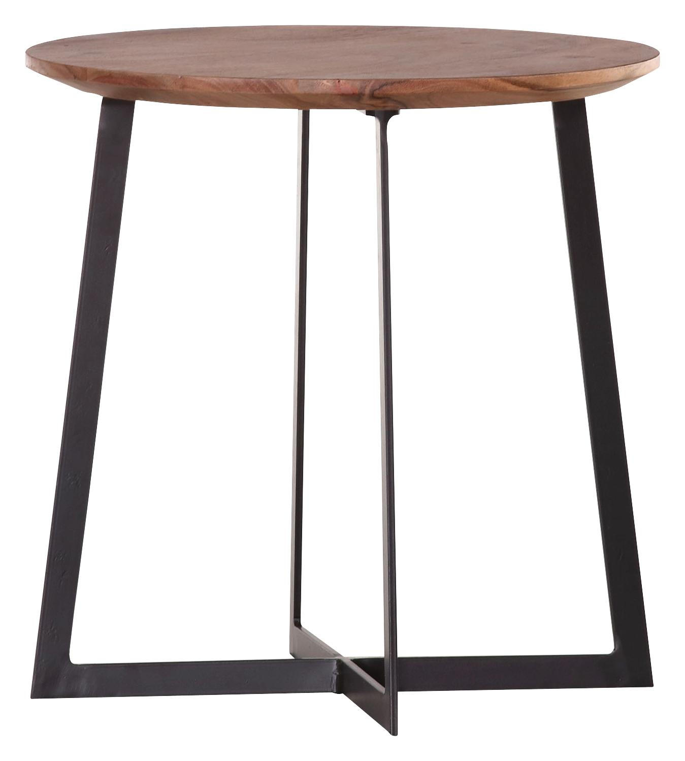 Beistelltisch in Holz, Metall 45/45/45 cm