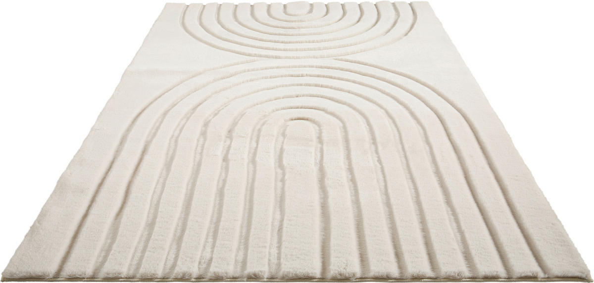 HOCHFLORTEPPICH 133/190 cm Beige  - Beige, Design, Textil (133/190cm) - Novel