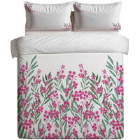 BETTWÄSCHE 155/220 cm  - Pink/Creme, Basics, Textil (155/220cm)