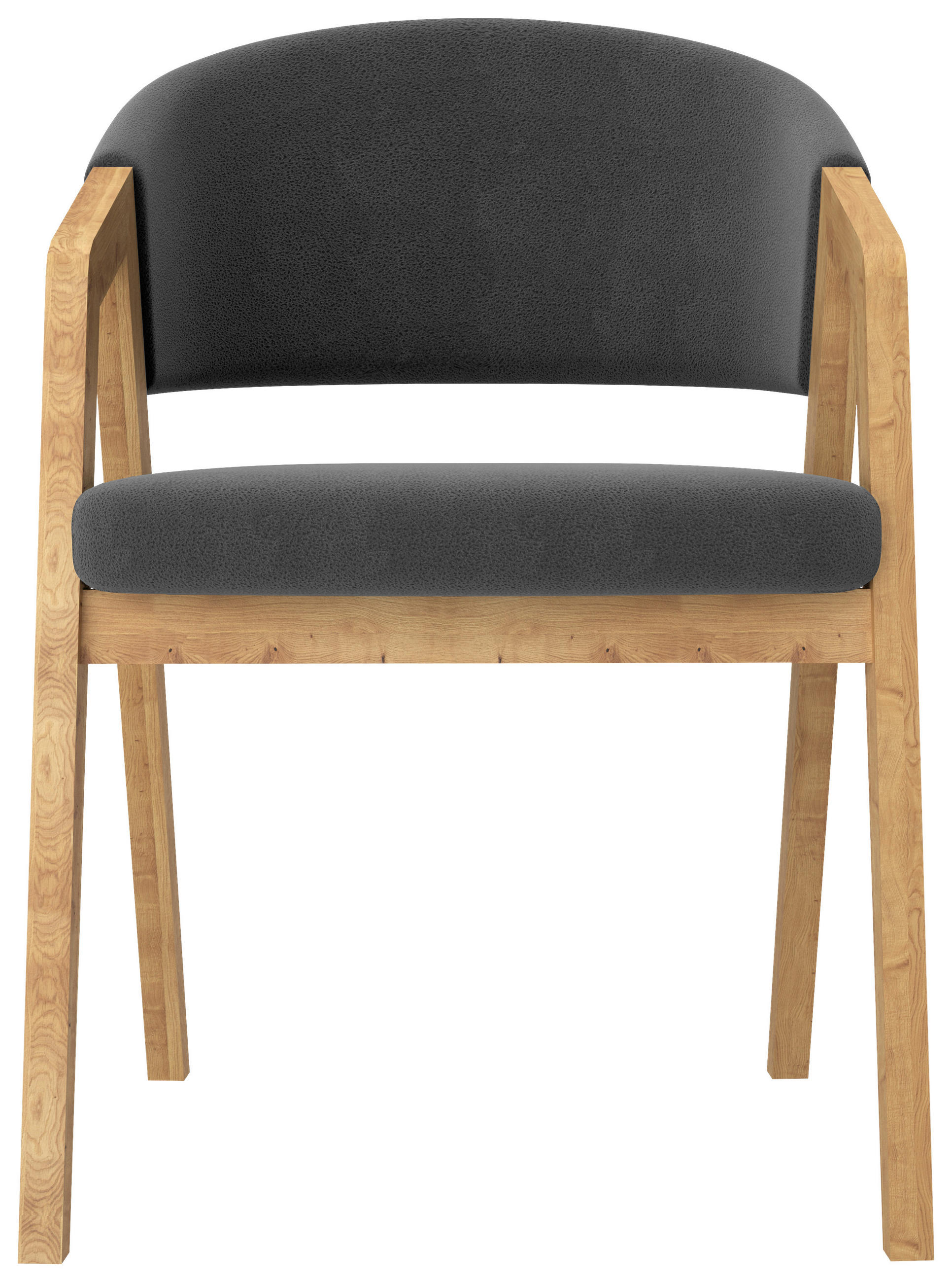 ARMLEHNSTUHL  in Mikrofaser  - Hellgrau, KONVENTIONELL, Holz/Textil (59/81/60cm) - Carryhome