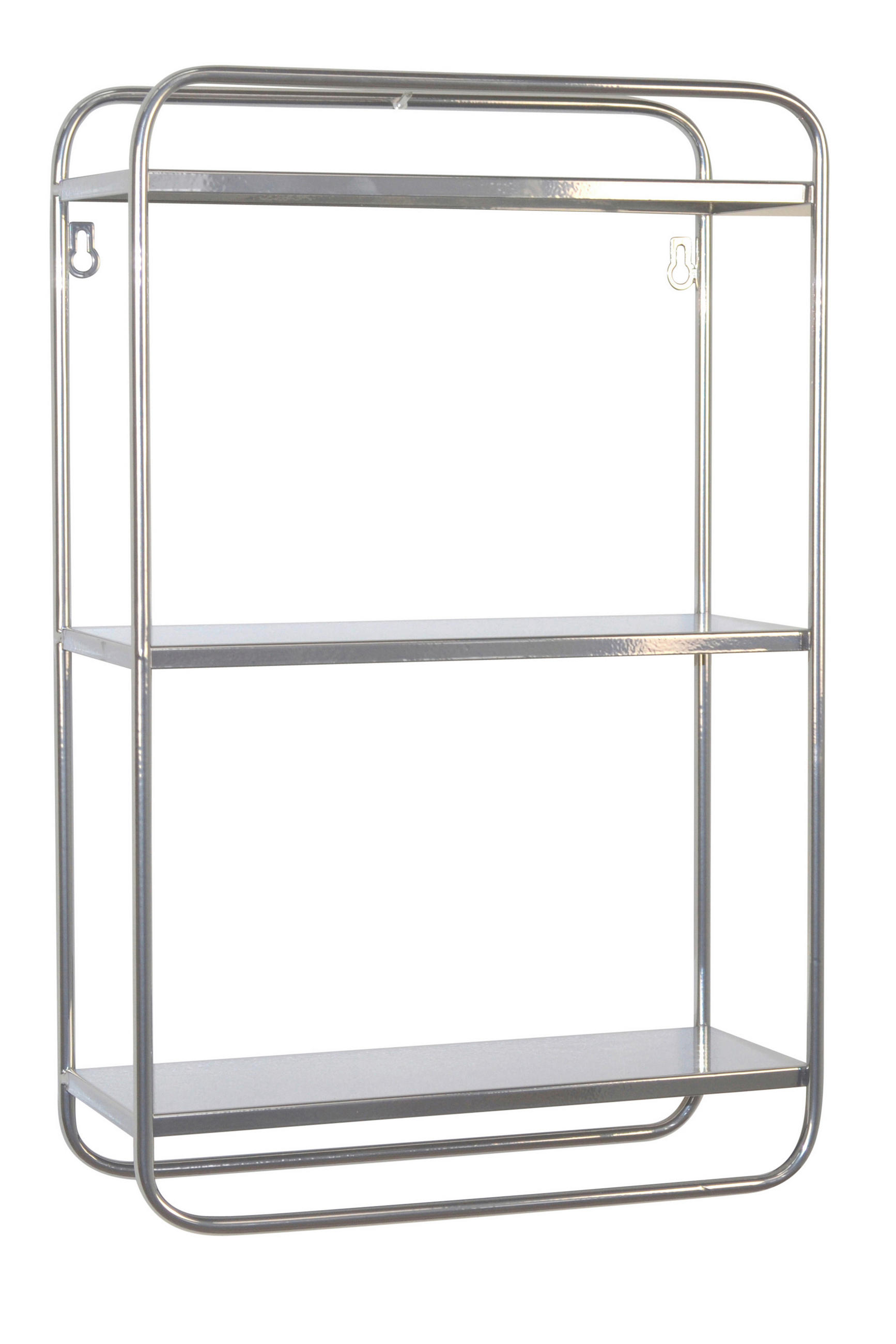 WANDREGAL Silberfarben  - Silberfarben, Design, Metall (36/56/15cm) - MID.YOU