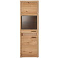 VITRINE  63,8/198,4/41 cm  - Schwarz, KONVENTIONELL, Glas/Holz (63,8/198,4/41cm) - Cantus