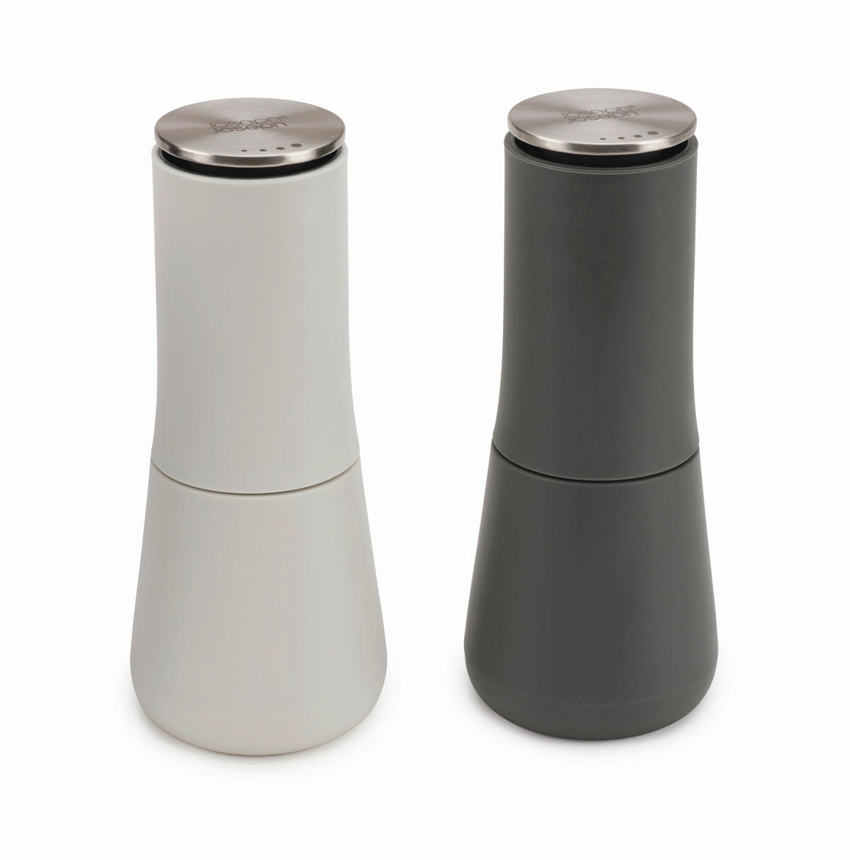 SALZ- UND PFEFFERMÜHLE    - Hellgrau/Grau, KONVENTIONELL, Keramik/Kunststoff (7/7/16,9cm) - Joseph Joseph