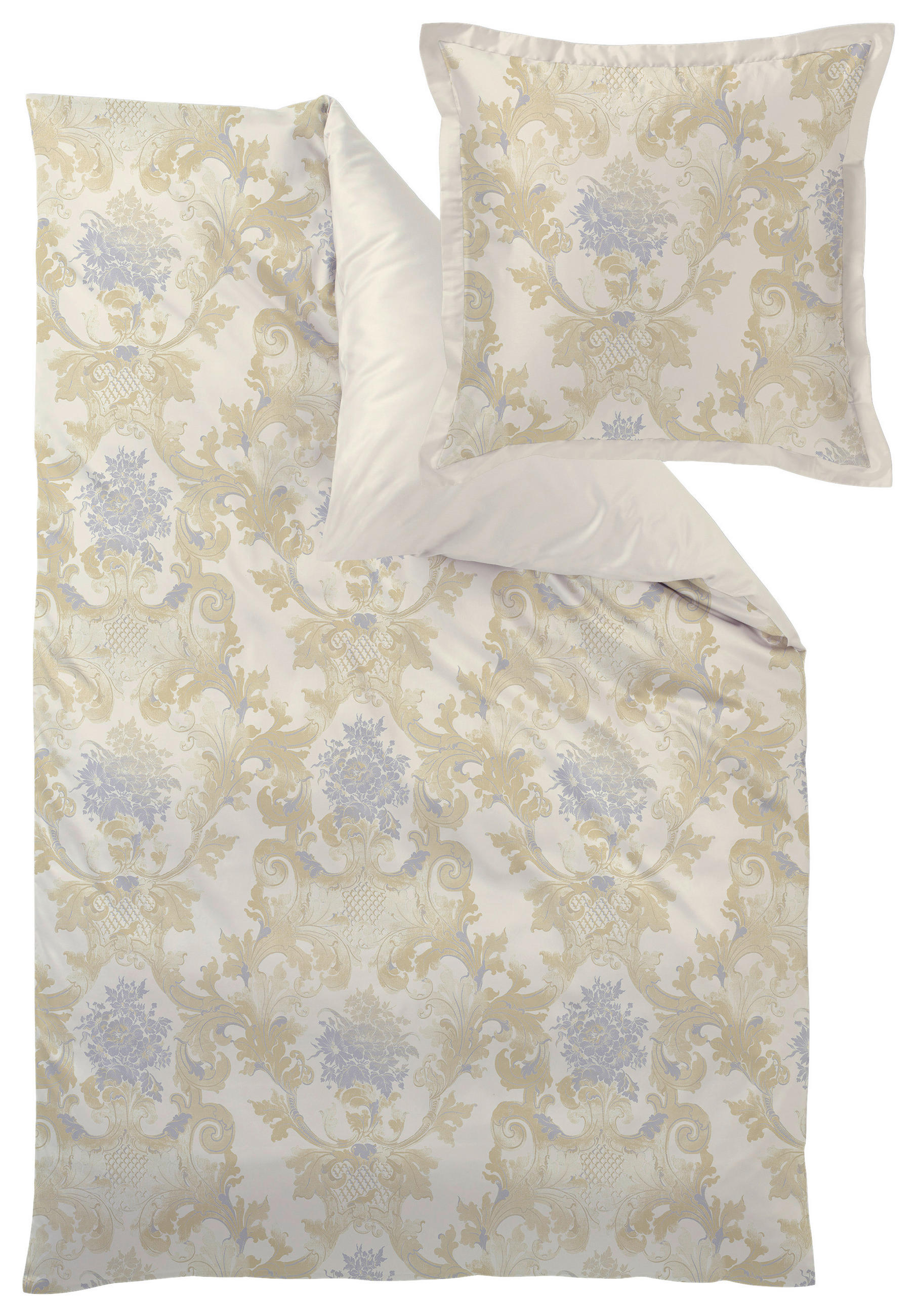 POSTELJNINA Louis XIV. 140/200 cm damast zlate barve  - zlate barve, Konvencionalno, tekstil (140/200cm) - Curt Bauer