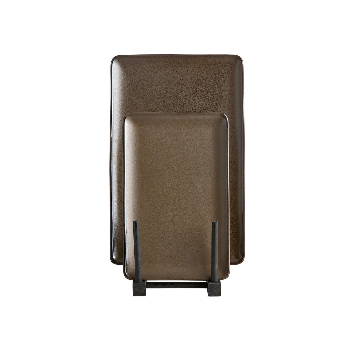 SERVIERPLATTEN-SET RAW 6-teilig  - Braun, Basics, Keramik (12/33/21cm) - Aida