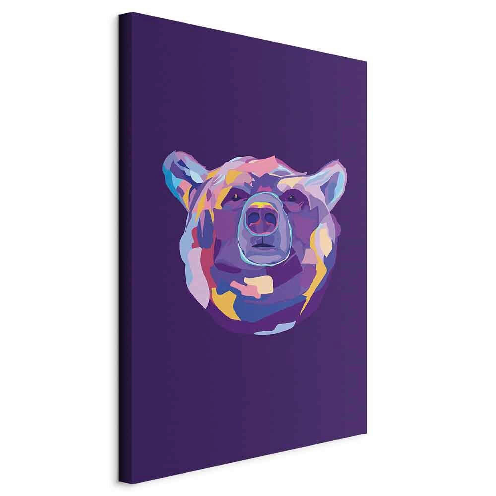 LEINWANDBILD Abstraktes, Tiere Violett  - Violett, Basics, Holzwerkstoff/Textil (40/60/1,2cm) - artgeist