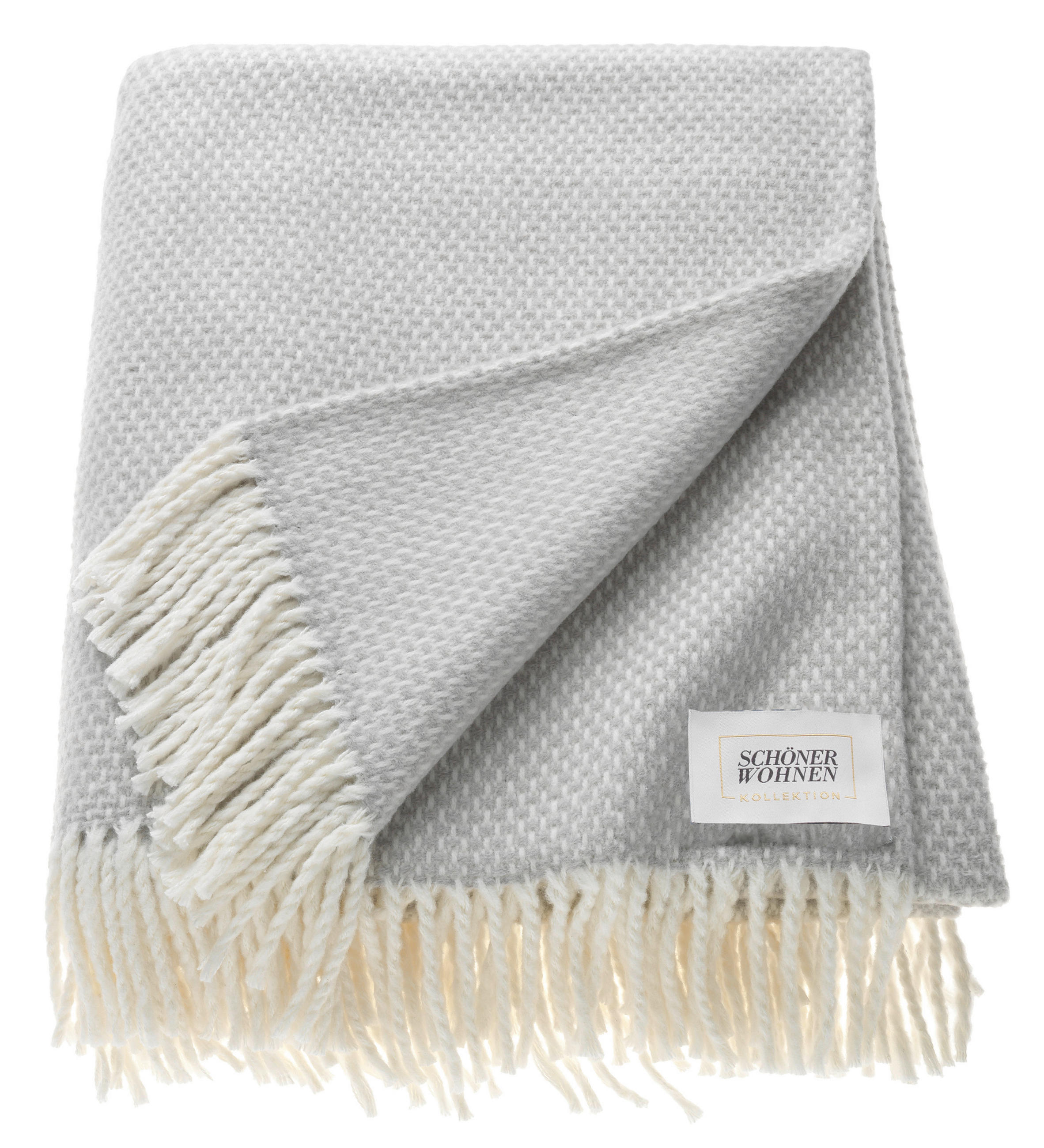 PLAID SW-ZEN  - Creme/Hellgrau, Basics, Textil (140/200cm) - Schöner Wohnen