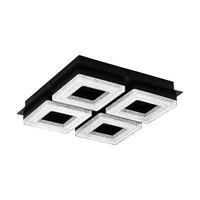 LED PLAFONJERA - crna, Trendi, metal/plastika (28/28/6cm)