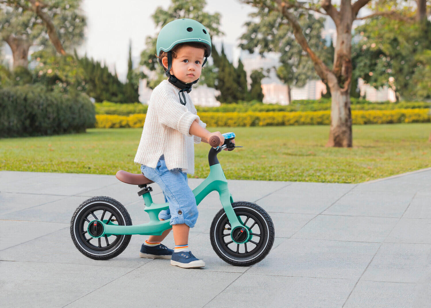 LAUFRAD GO BIKE ELITE AIR  - Mintgrün, LIFESTYLE, Kunststoff (77/42/47cm) - GLOBBER