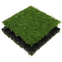 KUNSTRASENFLIESE  - Grün, Kunststoff (30/30/2,1cm) - Ambia Garden