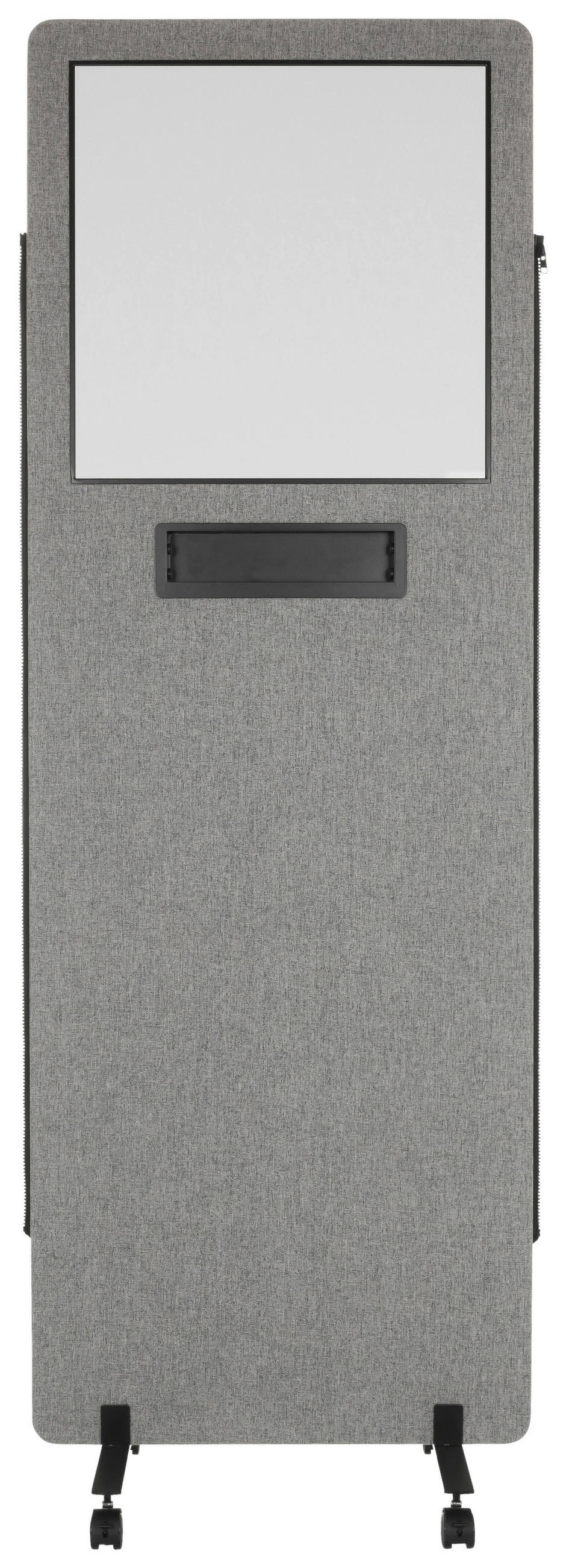 TRENNWAND Kunststoff, Textil, Metall Hellgrau, Klar  - Klar/Hellgrau, Basics, Kunststoff/Textil (60/177/3cm) - MID.YOU