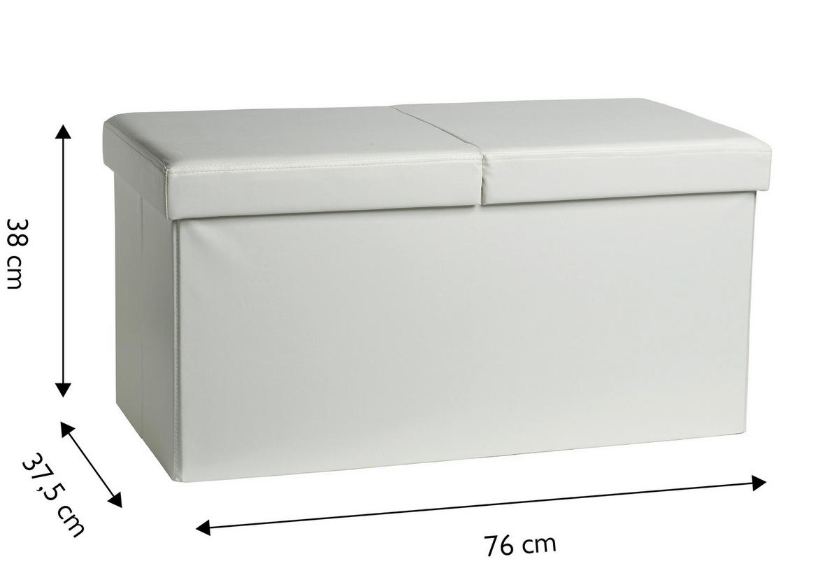 TRUHENBANK in 76/38/37,5 cm  - Design (76/38/37,5cm) - Echtwerk